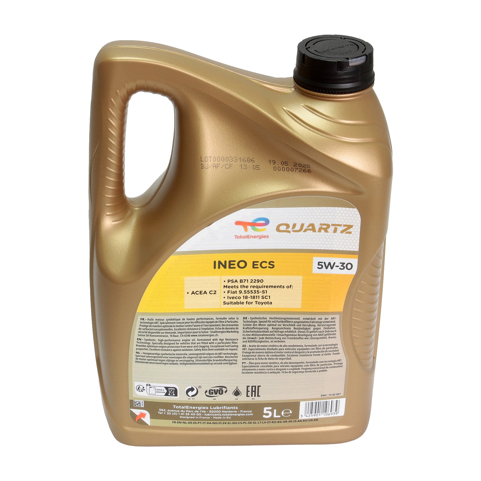 Ulei motor Total Quartz Ineo Ecs 5W30 5L - 151261
