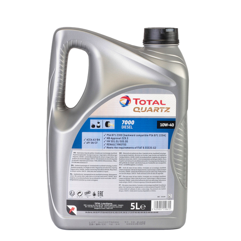 Ulei motor Total Quartz 7000 Diesel 10W40 5L - 148646