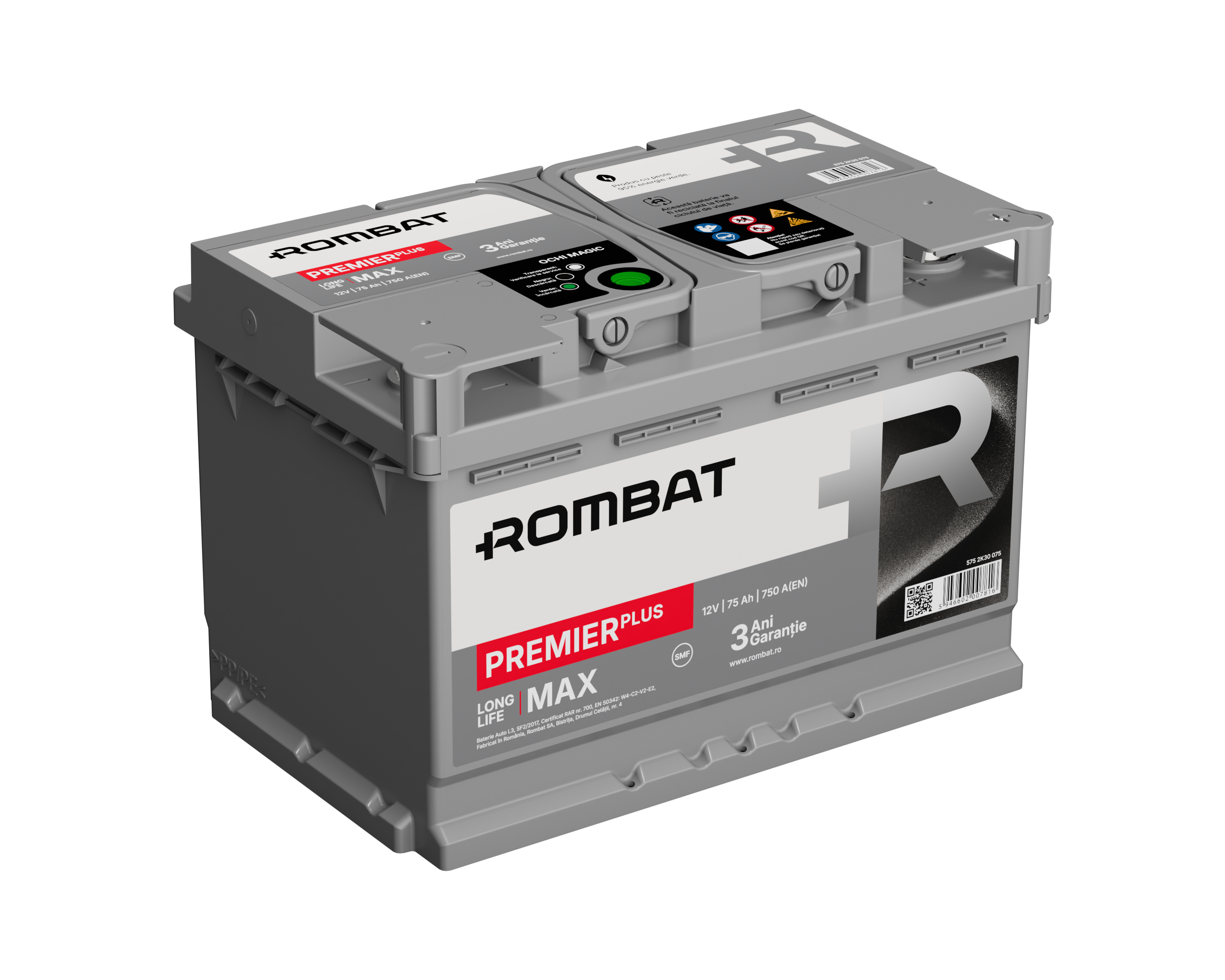 Acumulator Rombat Premier Plus 75Ah - 12193747