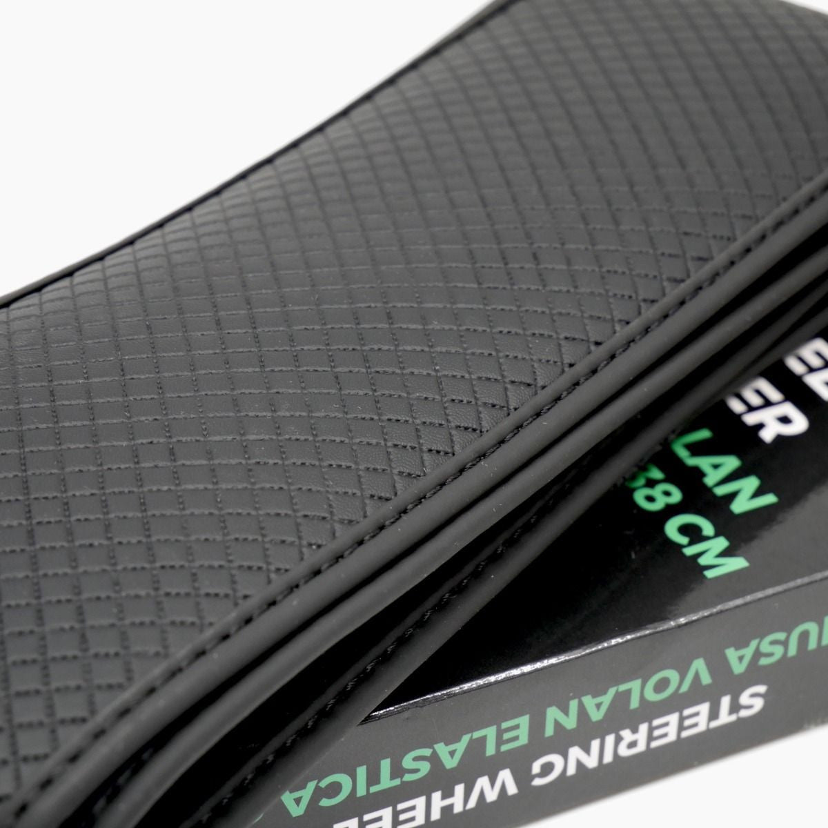 Husa volan elastica cusatura neagra Runkit - 38 cm - RKHV071B