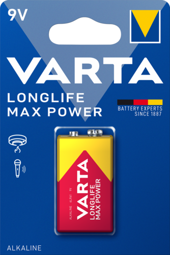 Baterie Varta LongLife Max Power 9V - 6LR61 - 1 buc - 13048357