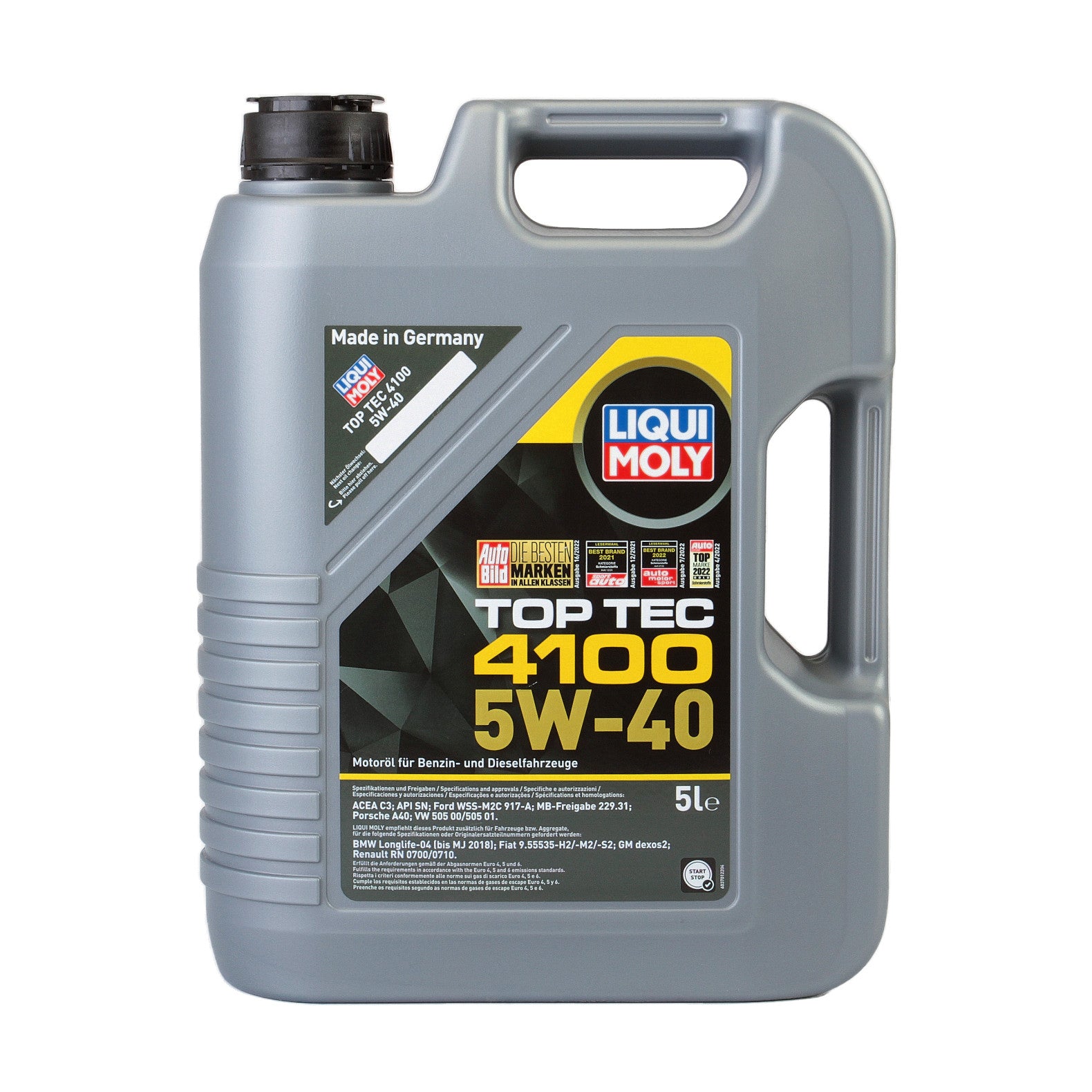 Ulei motor Liqui Moly Top Tec 4100 5W40 (3701) (2686) (9511) 5L - 10719483