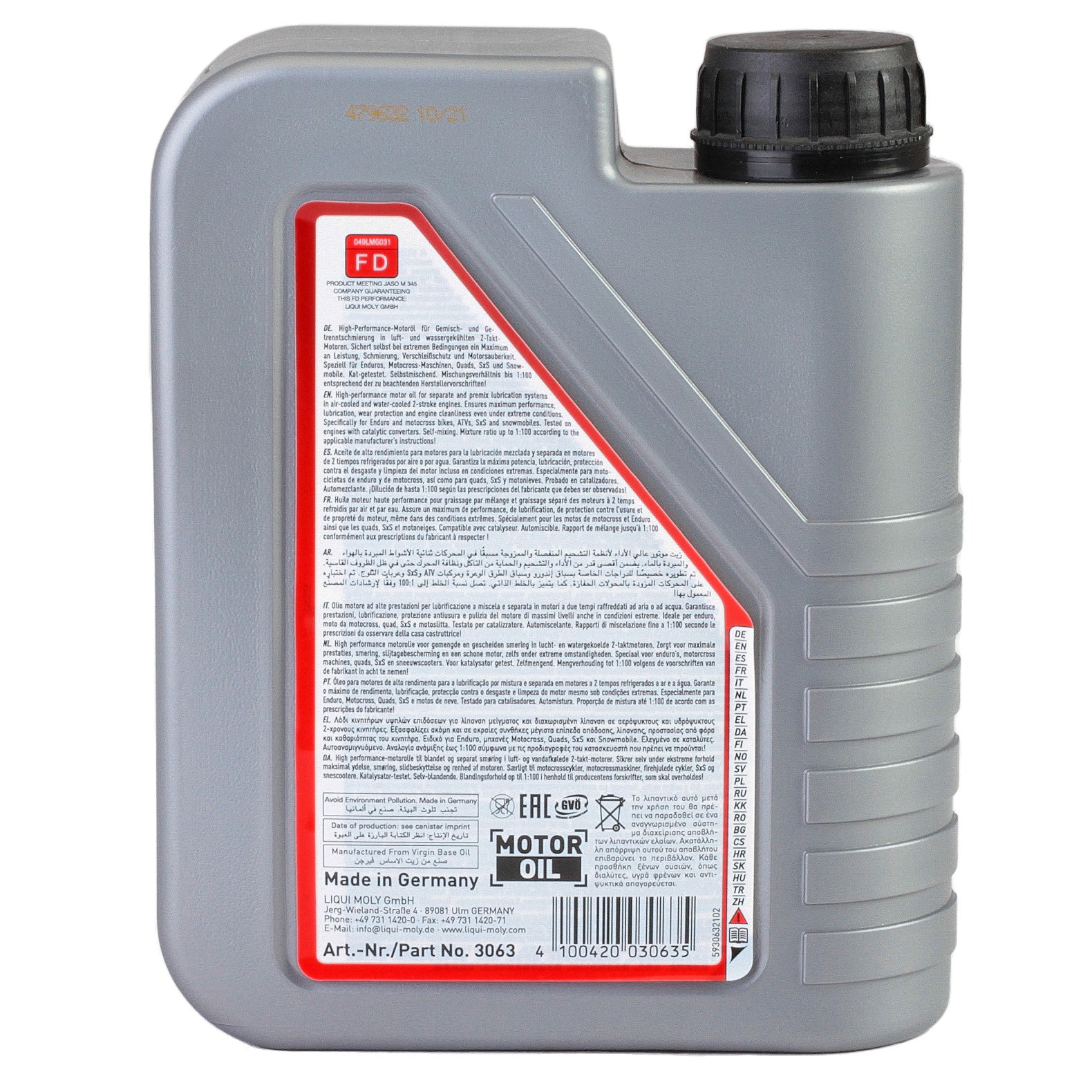 Ulei motor Liqui Moly Motorbike 2T Offroad Race 1L - 11420120
