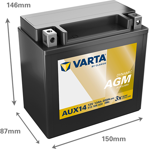 Acumulator Varta SILVER dynamic Aux 13 Ah 200A - 12179194