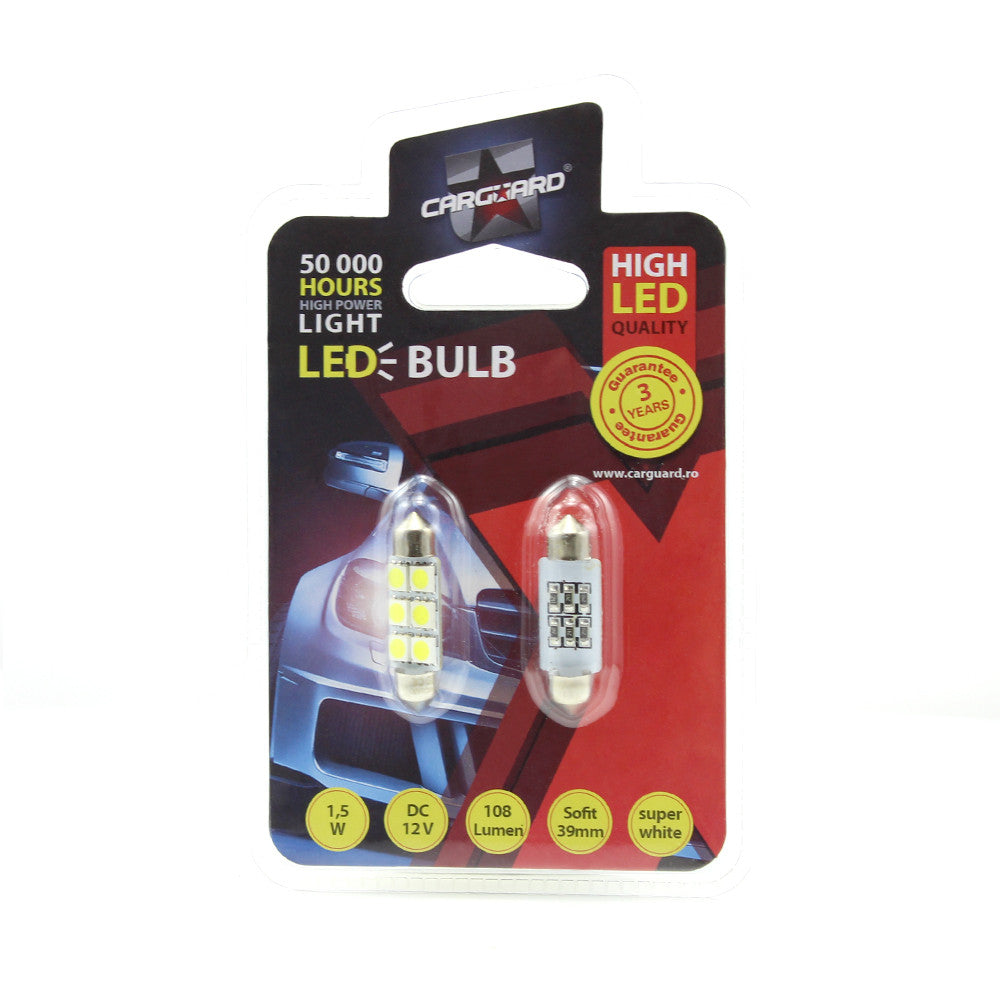 Bec MTR C5W 12V 1.5W Set 2 buc Carguard - CLD016