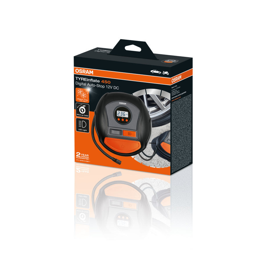 Compresor auto cu afisaj electornic Osram Tyreinflate 450 - OTI450