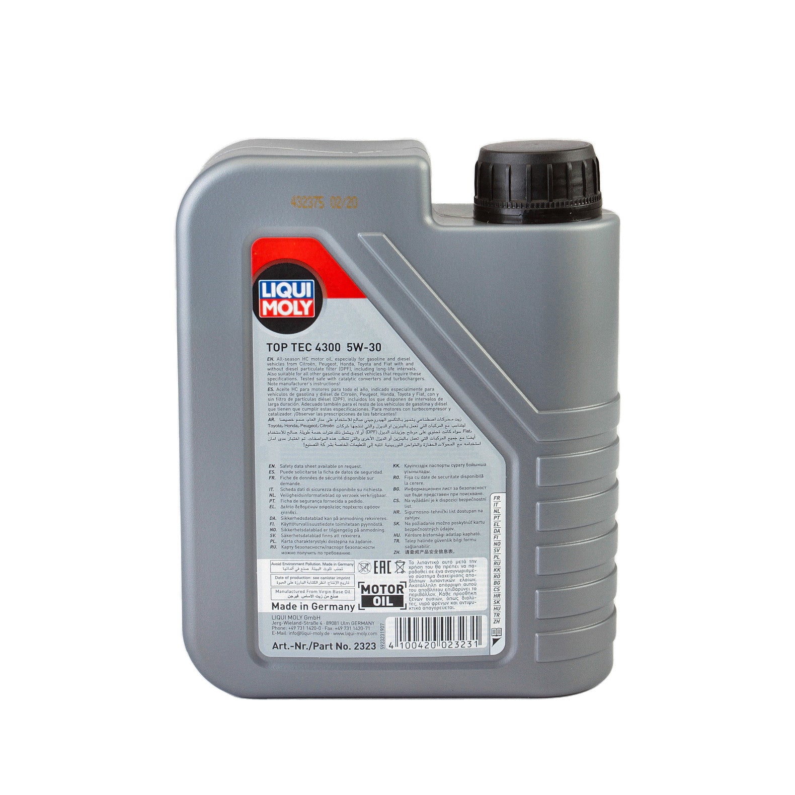 Ulei motor Liqui Moly Top Tec 4300 5W30 (3740) (2323) 1L - 10770873
