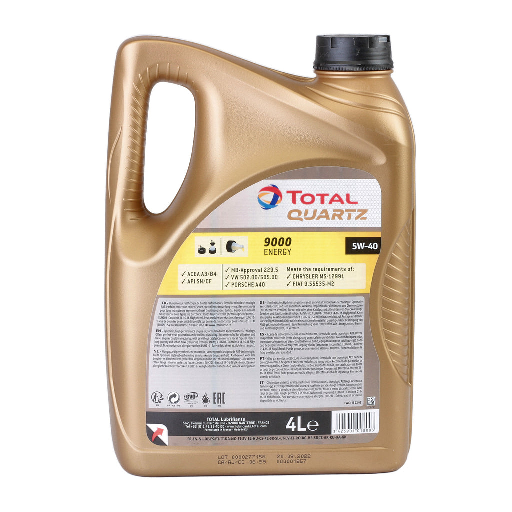 Ulei motor Total Quartz Energy 9000 5W40 4L - 170323