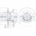 Disc frana BG9722 DELPHI