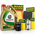 Kit revizie: ulei Castrol si filtre MANN-Filter (ulei, aer, habitaclu, combustibil)