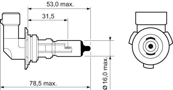 Bec Valeo HB4 12V 51W P22d - 032015