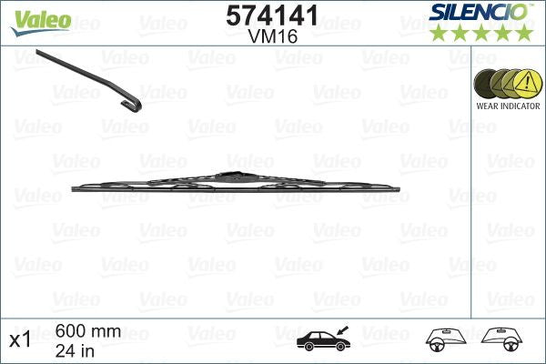 Stergator Valeo Silencio Performance 600mm - 10141970