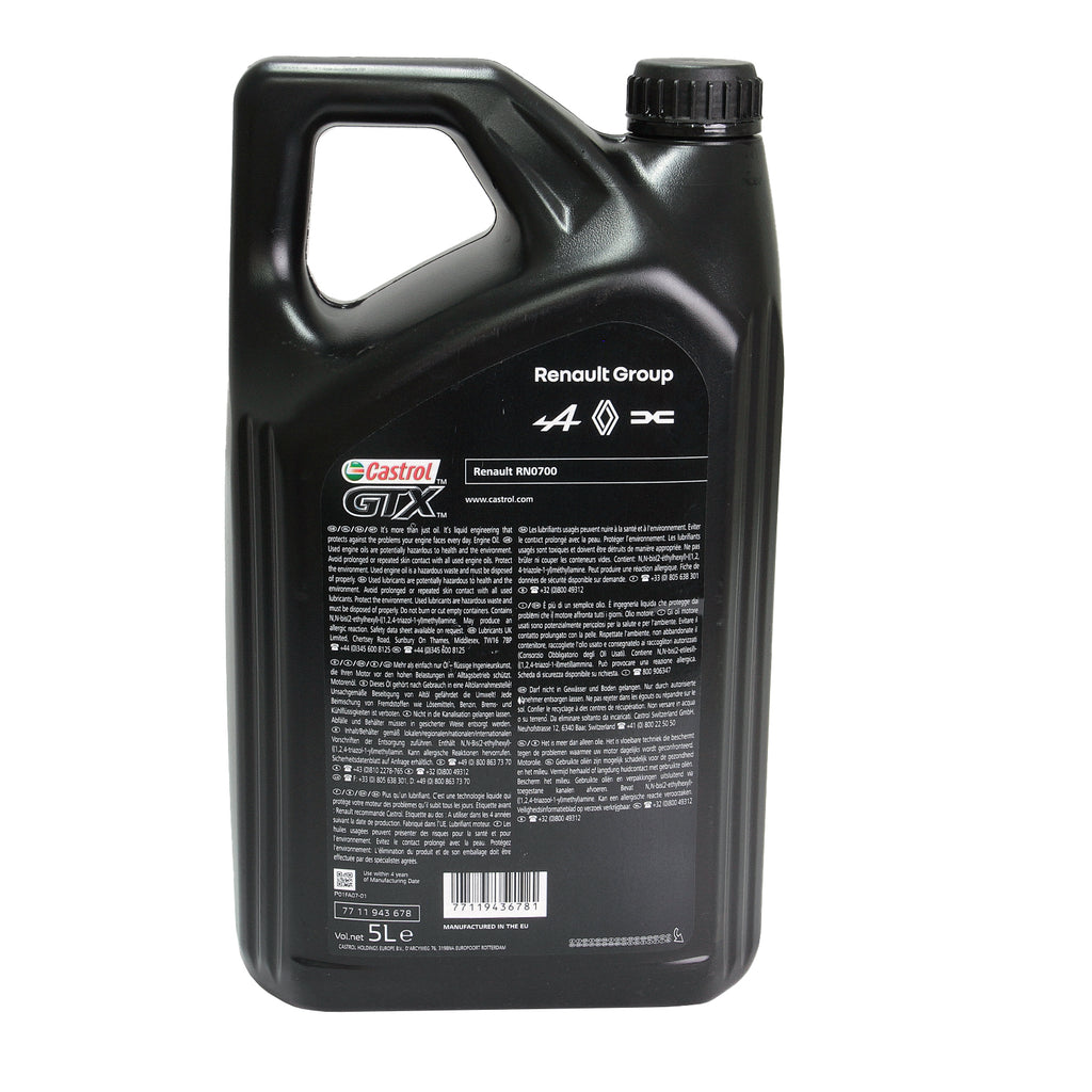 Ulei motor turisme  Renault-Castrol Rn-Spec 10W40 5L - 7711943678