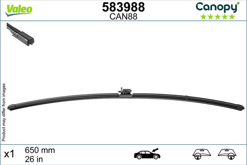 Lamela stergator Valeo Canopy 650 mm | 26 inch - 12-219-769
