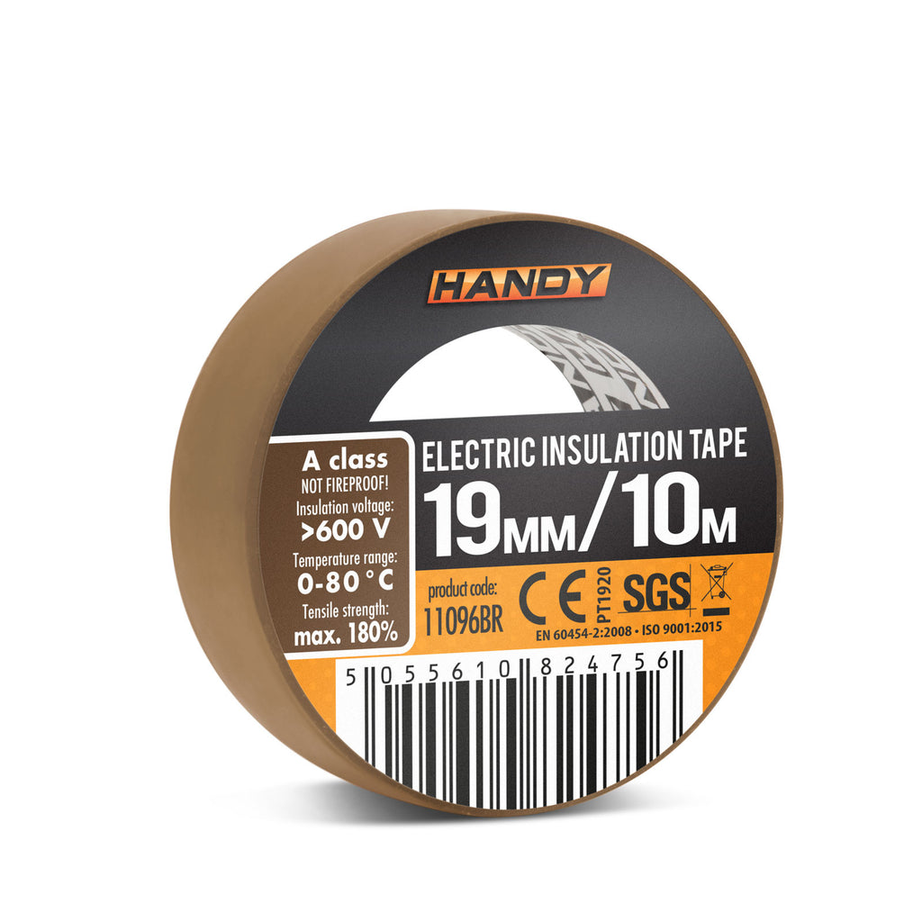 Banda izolatoare- 19 mm x 10 m - Maro Carguard - 11096BR