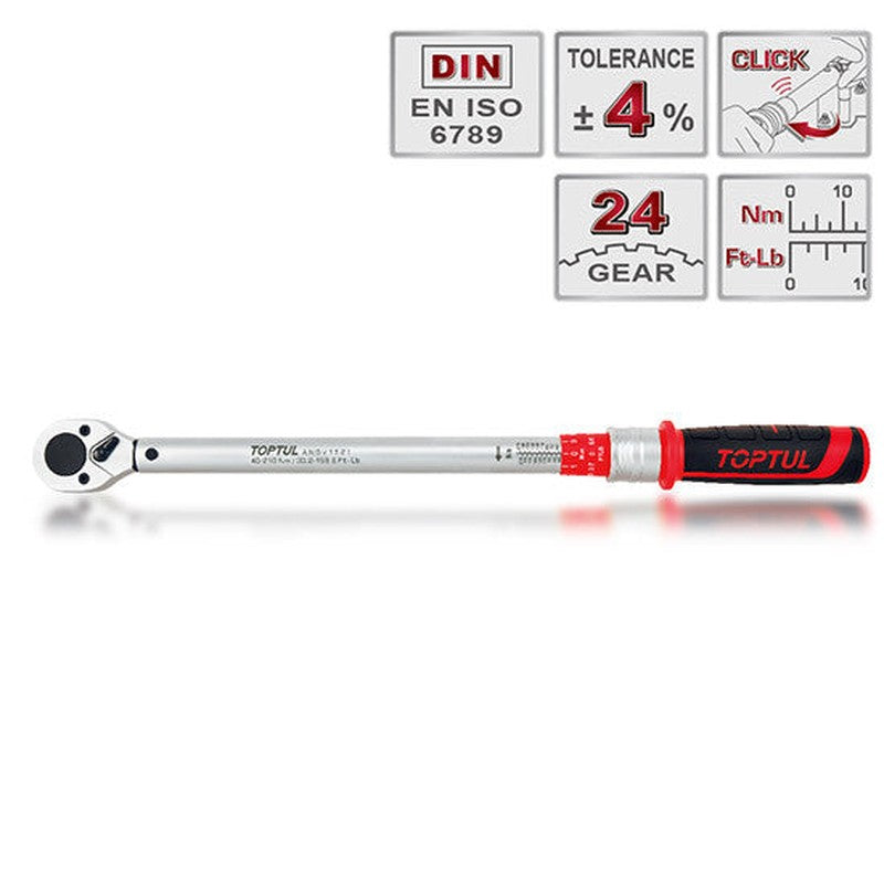 Cheie dinamometrică mecanică 3/8" 10-60 Nm - ANBV1206
