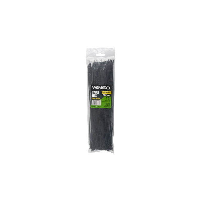 Coliere plastic 3,6x300 Negru - Set 100 buc - 236300