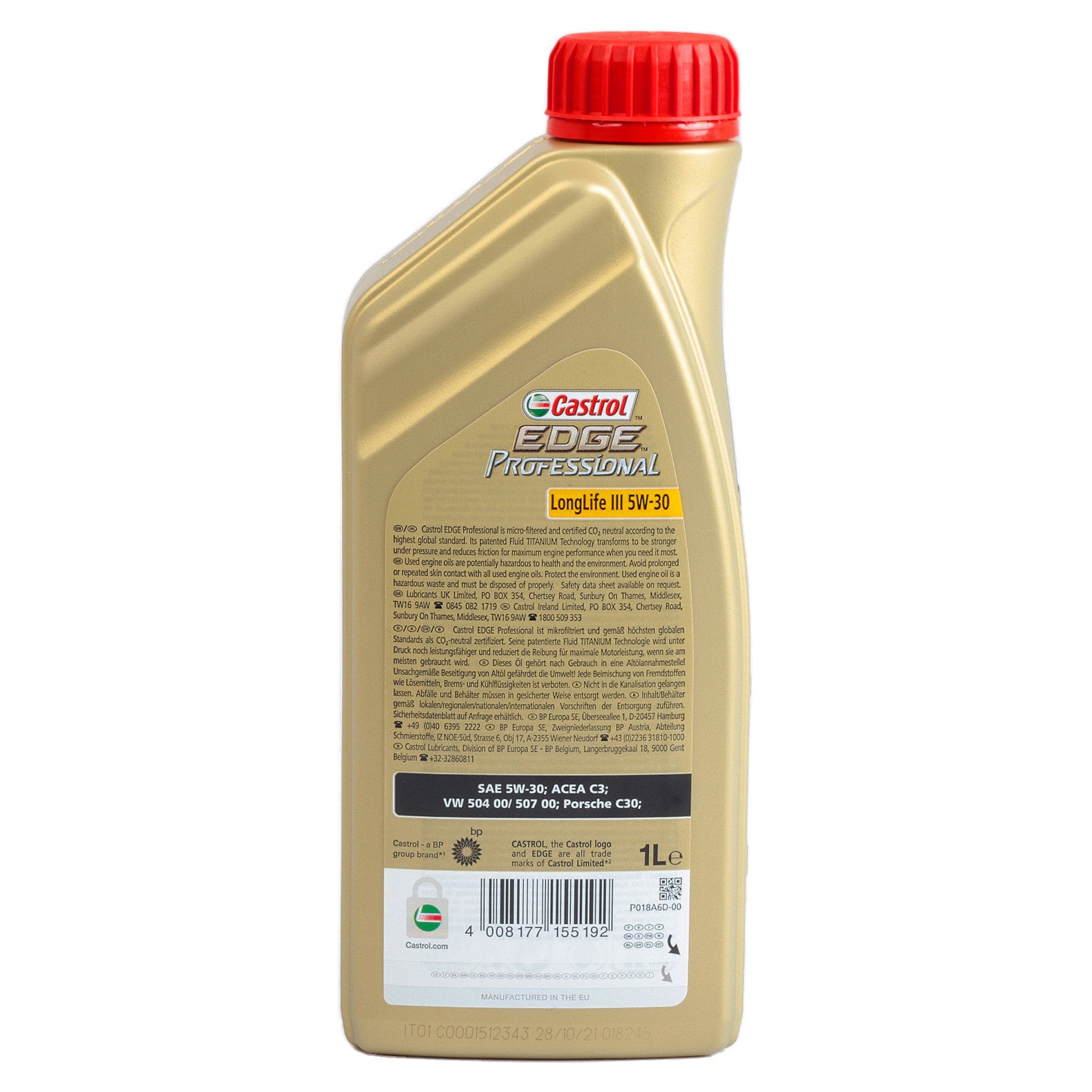Ulei motor Castrol Edge Professional Longlife III 5W30 1L - 11432191