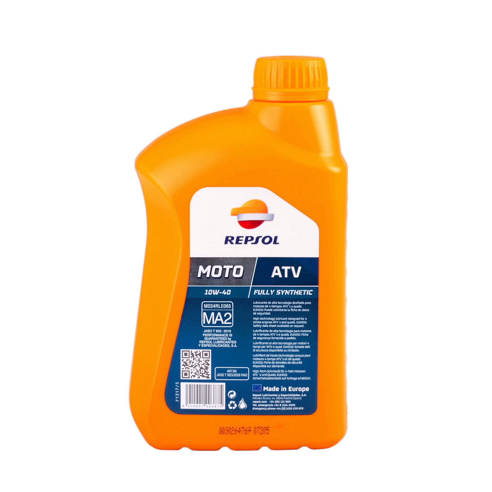 Ulei REPSOL RACING ATV 4T 10W40 1L - 12183703