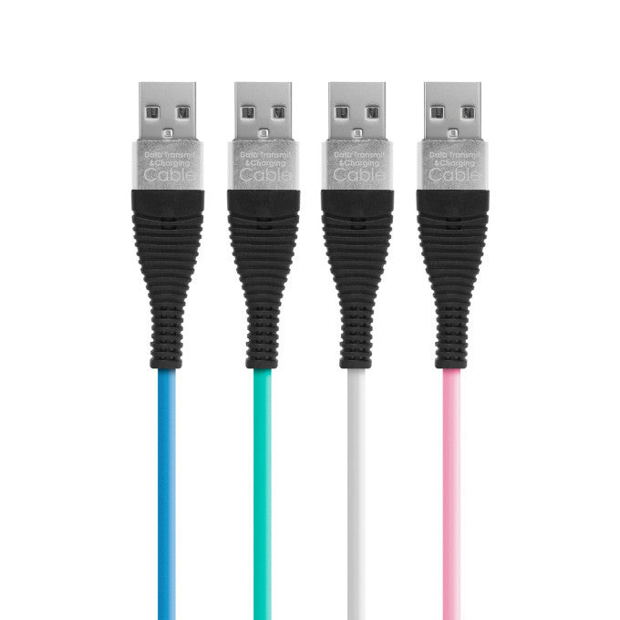 Delight - Cablu de date - iPhone "lightning", înveliş siliconic, 4 culori - 1 m - 55438