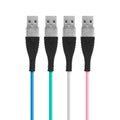 Delight - Cablu de date - iPhone "lightning", înveliş siliconic, 4 culori - 1 m - 55438