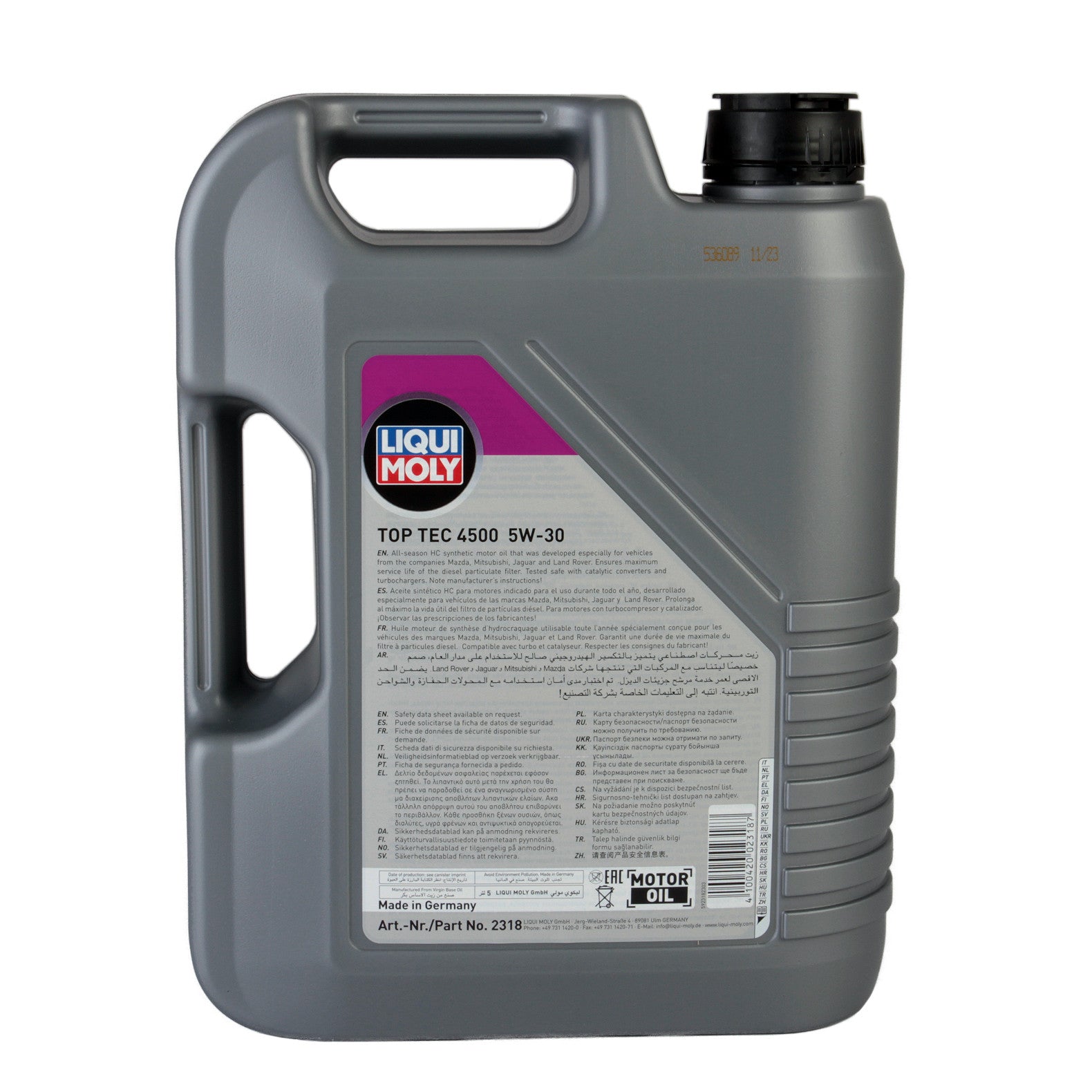 Ulei motor Liqui Moly Top Tec 4500 5W30 5L - 11539877
