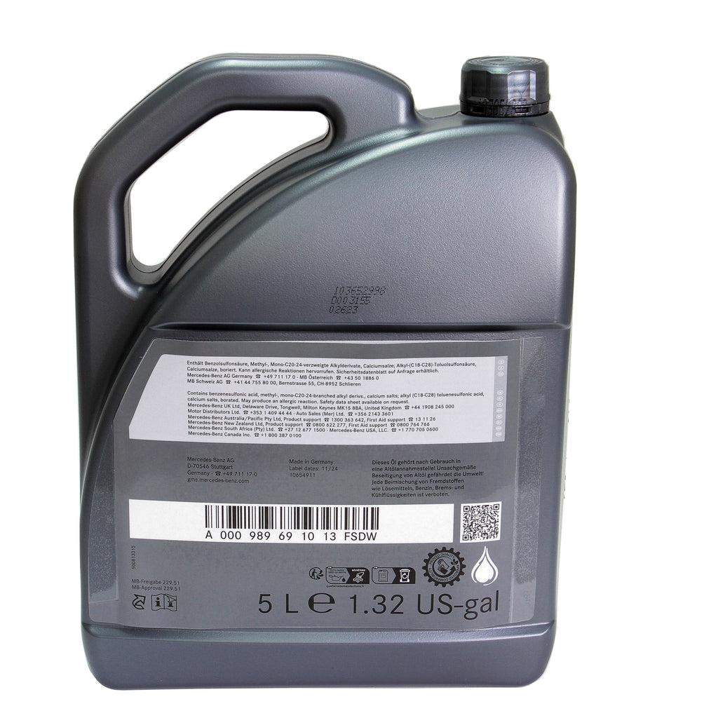 Ulei motor Mercedes StarParts 5W30 (MB 229.51) 5L - A000989691013FSDW