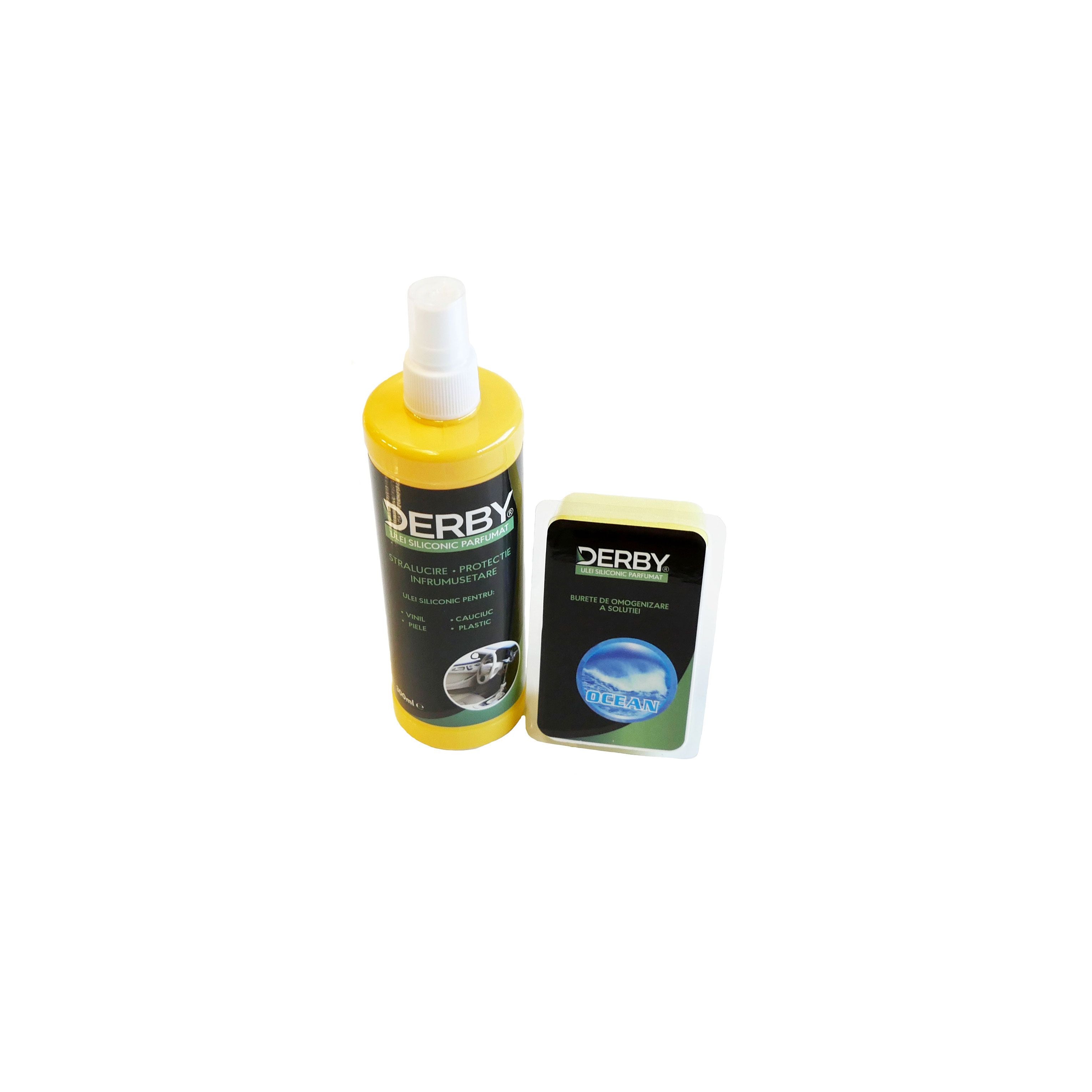Ulei siliconic parfumat pentru bord Ocean 300 ml + burete - 13217293