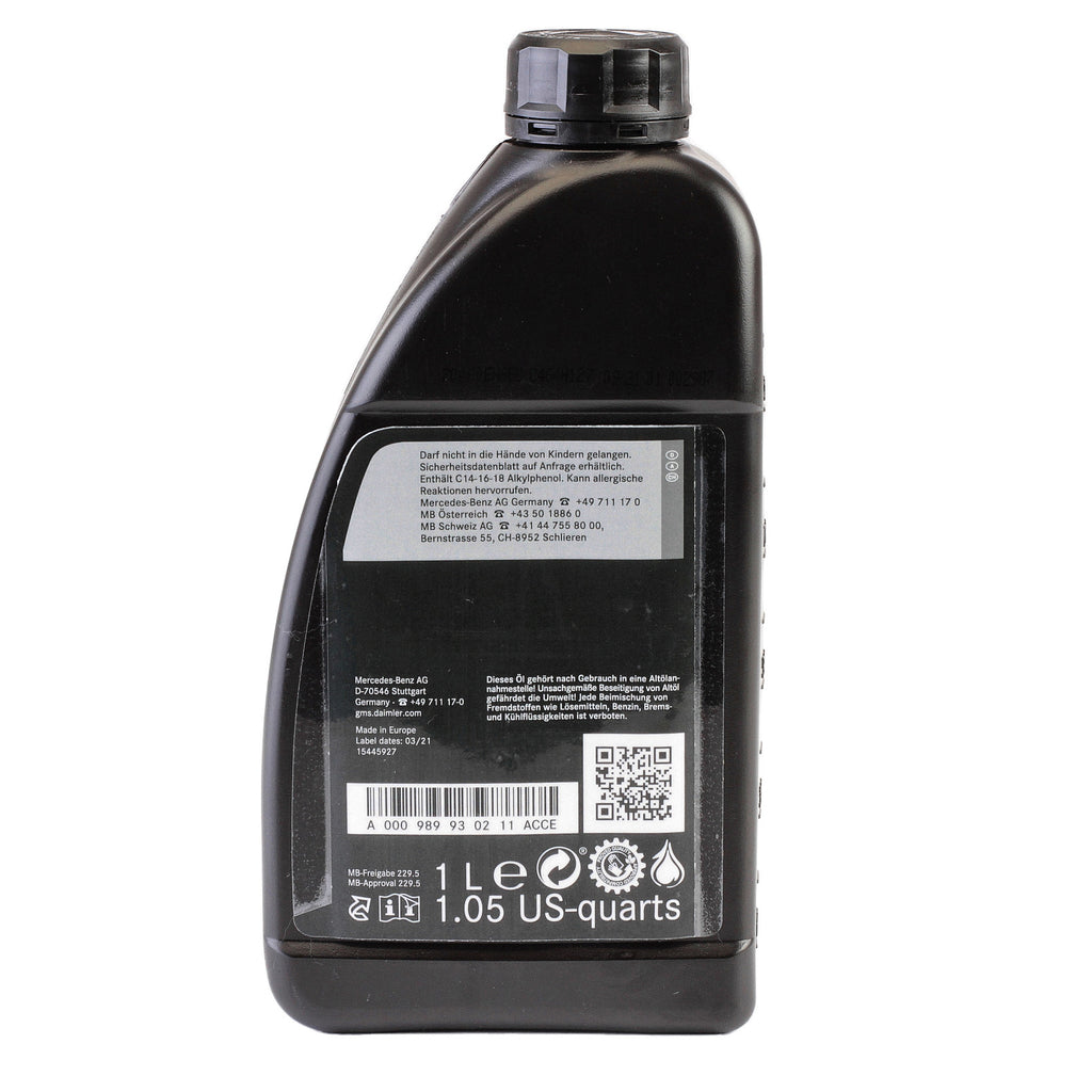 Ulei motor Mercedes 0W40 (MB 229.5 AMG)  1L - A000989930211ACCE