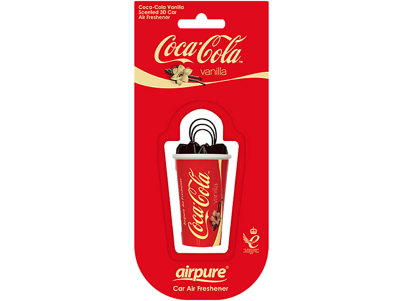 AIRPURE Odorizant pentru mașină, ceașcă 3D, Coca-Cola vanilie - AP38649