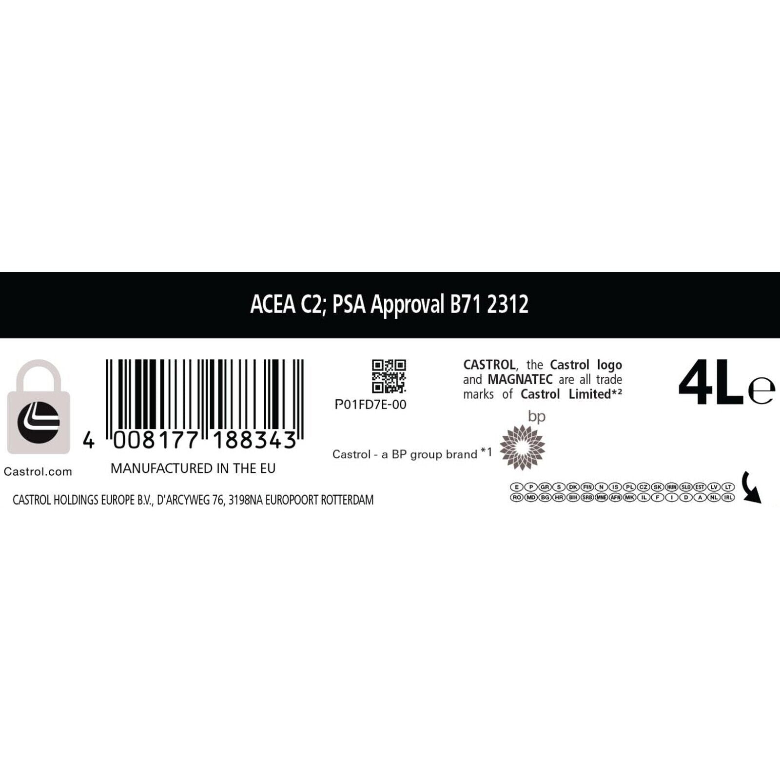 Ulei motor Castrol Magnatec 0W30 C2 4L - 12208478