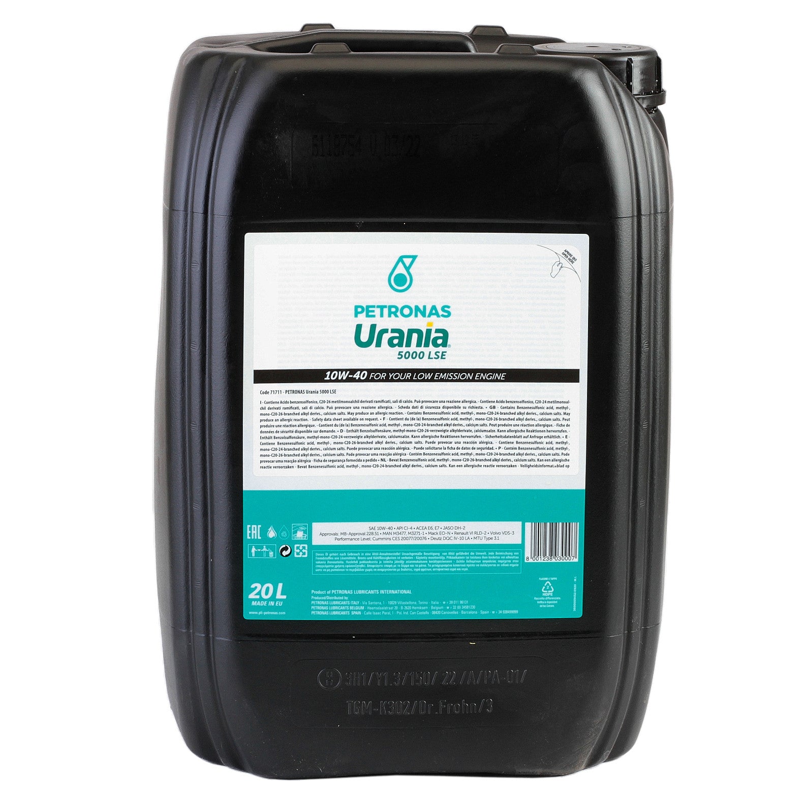Ulei motor Urania 5000 LSE 10W40 20L - 12183875