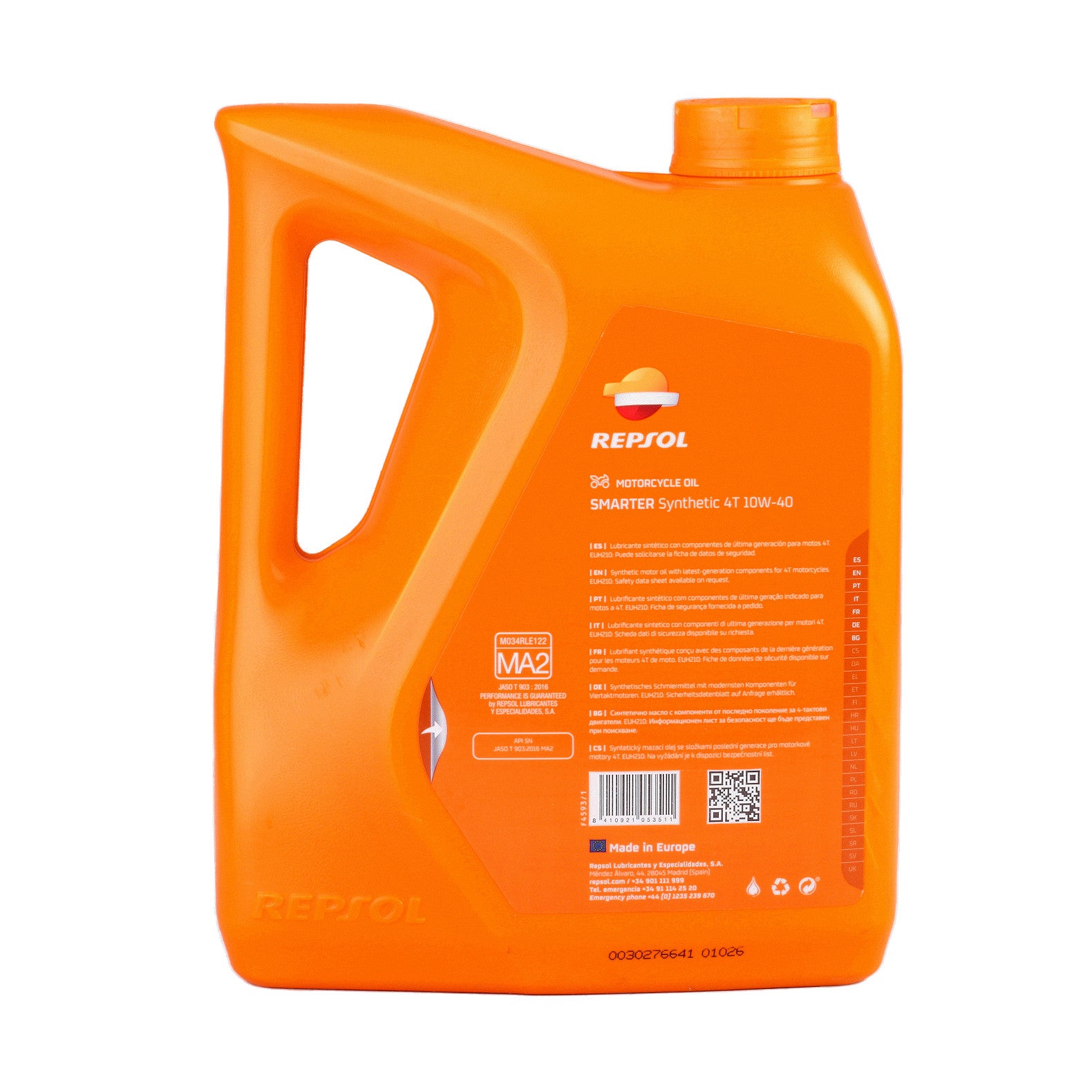Ulei Repsol SMARTER SYNTHETIC 4T 10W40 4L - 12183726