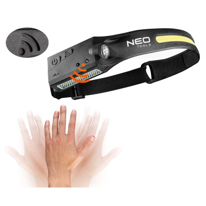 Lanterna de cap cu banda led inclusa 2 in 1 Neo Tools - 99097