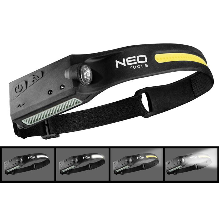 Lanterna de cap cu banda led inclusa 2 in 1 Neo Tools - 99097