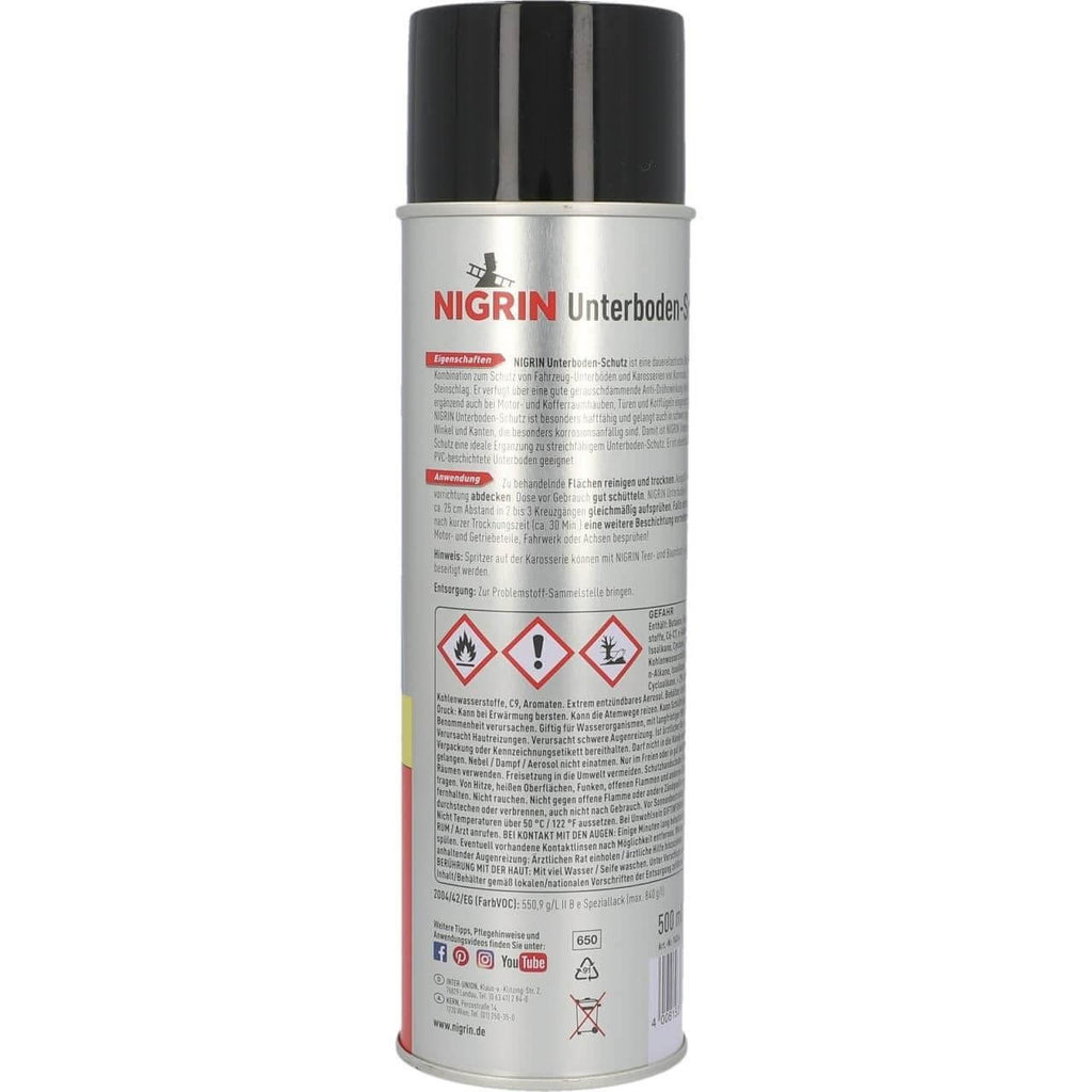 Spray cu bitum, Nigrin, negru, 500 ml - 12179401
