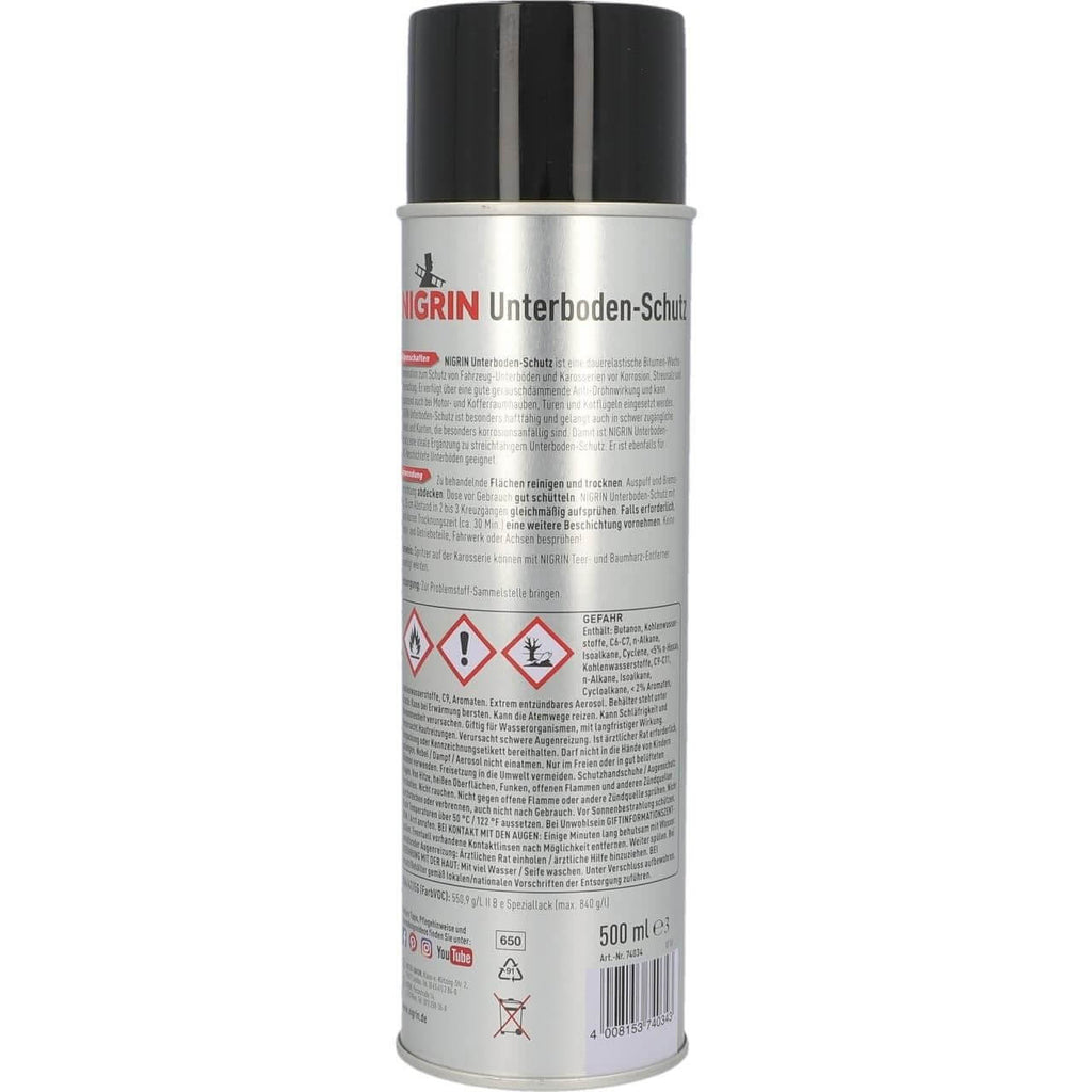 Spray cu bitum, Nigrin, negru, 500 ml - 12179401