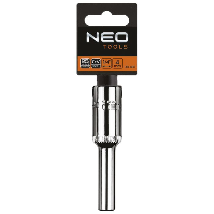 Tubulara hexagonala lunga 1/4 ;4mm Neo Tools - 08487
