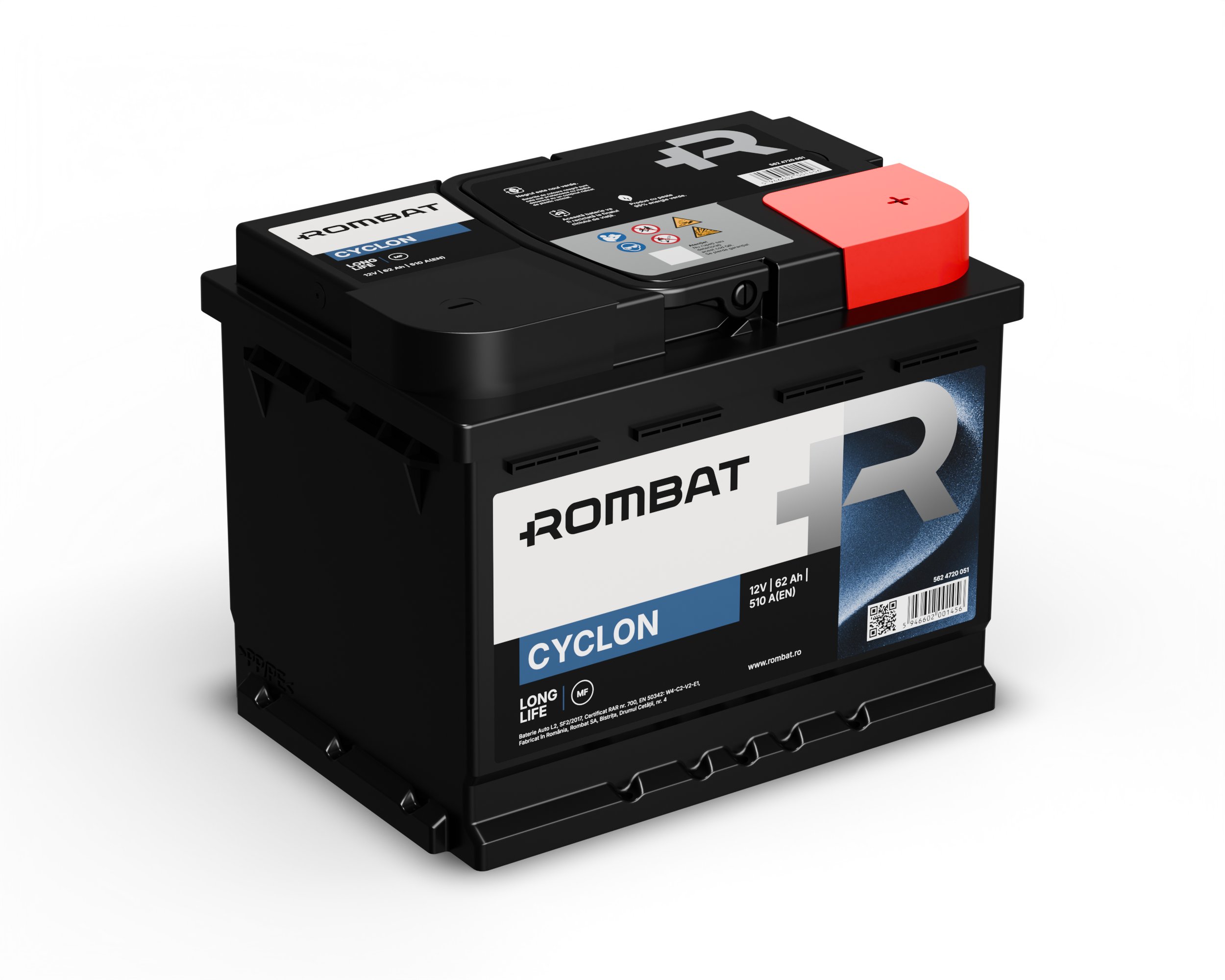 Acumulator Rombat Cyclon 62 Ah - 12135500