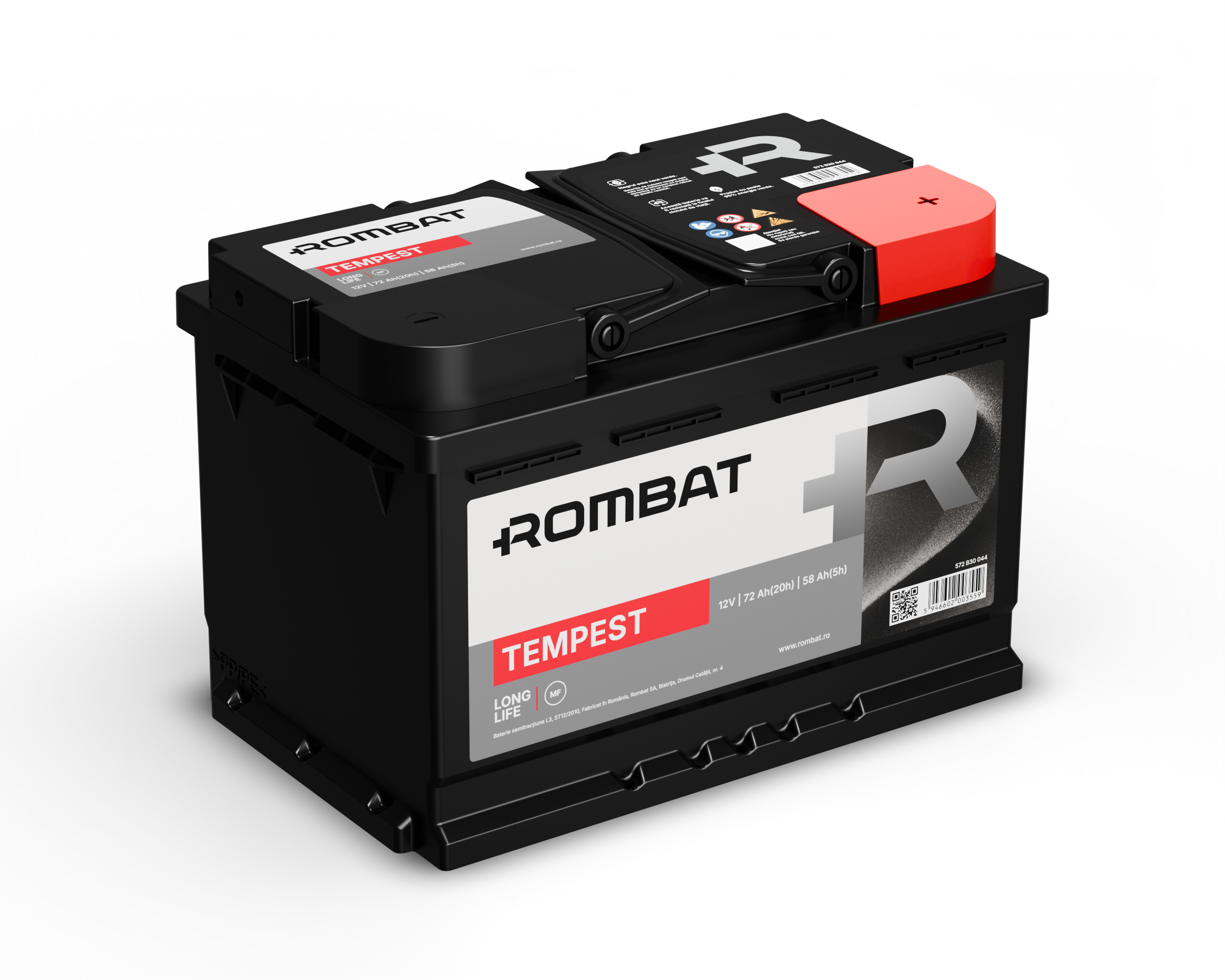 Acumulator Rombat Tempest 72 Ah ● Gama Semitractiune ● - 12140663