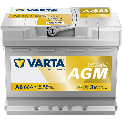 Acumulator Varta Silver Dynamic AGM 60 Ah 680A [Start-Stop] - 12218830