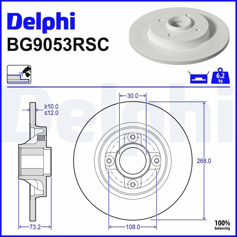 Disc frana BG9053RSC DELPHI