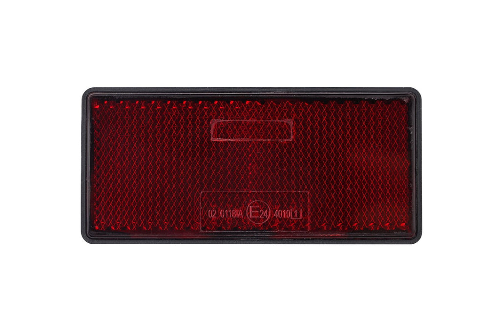 Catadioptru dreptunghiular autoadeziv 86x40 mm Rosu Runkit - RKDI01