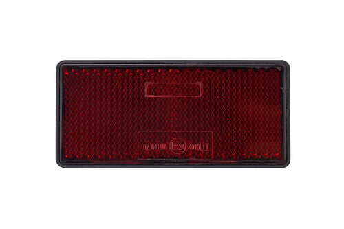 Catadioptru dreptunghiular autoadeziv 86x40 mm Rosu Runkit - RKDI01