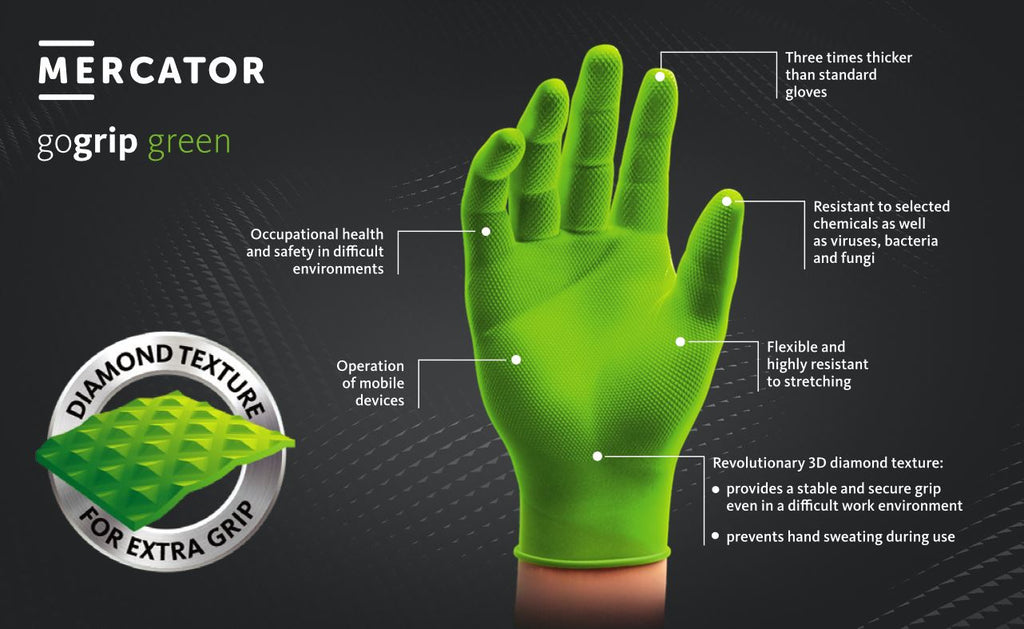 Manusi Mercator Gogrip Nitril (Green) XXL - 2146528