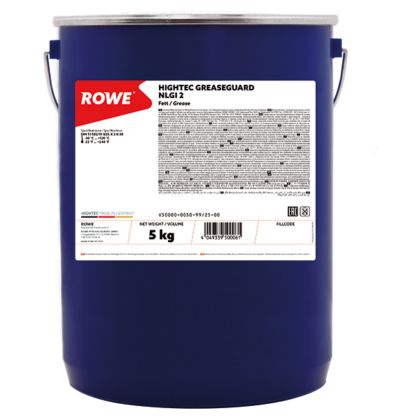 VASELINA ROWE HIGHTEC GREASEGUARD NLGI 2 - 5kg - 50000005099
