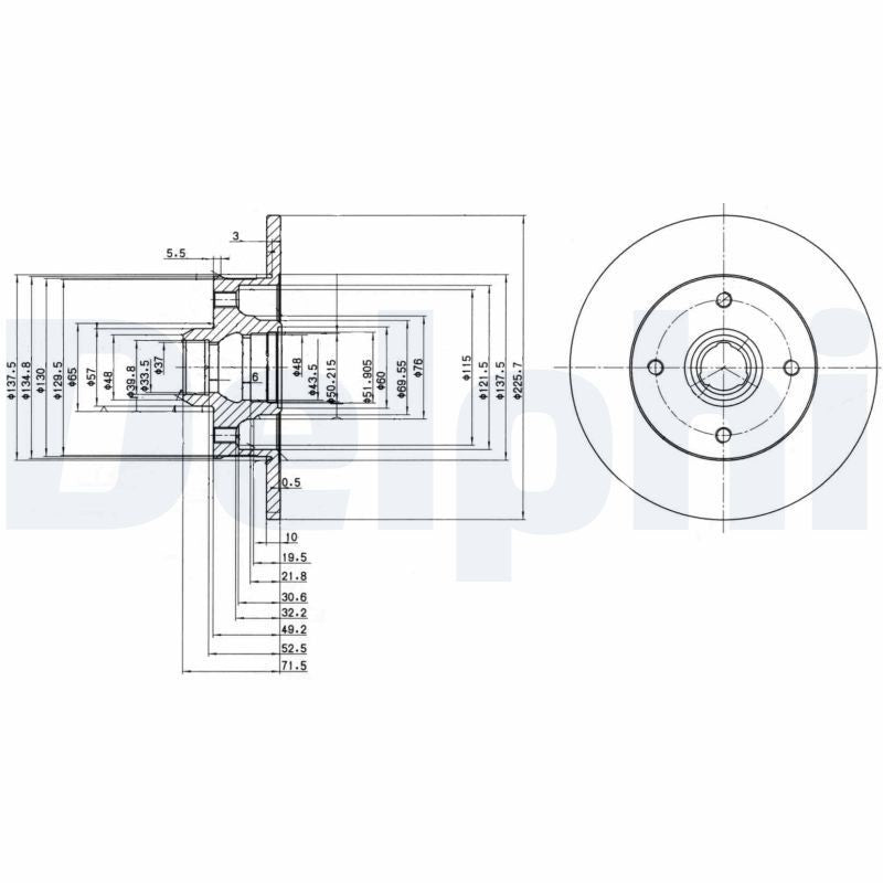 Disc frana BG2389 DELPHI