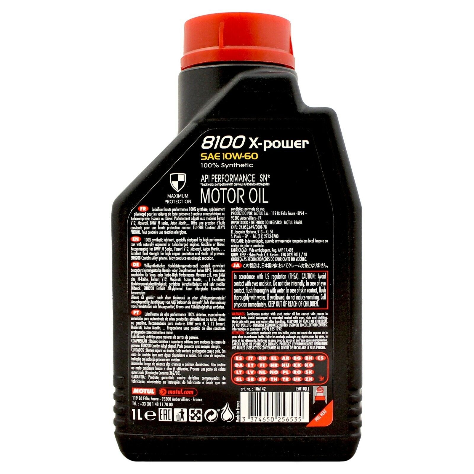 Ulei motor Motul 8100 X-POWER 10W60 1L - 106142