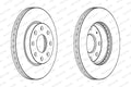 Disc frana DDF1279C FERODO