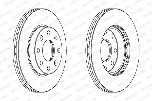 Disc frana DDF1279C FERODO